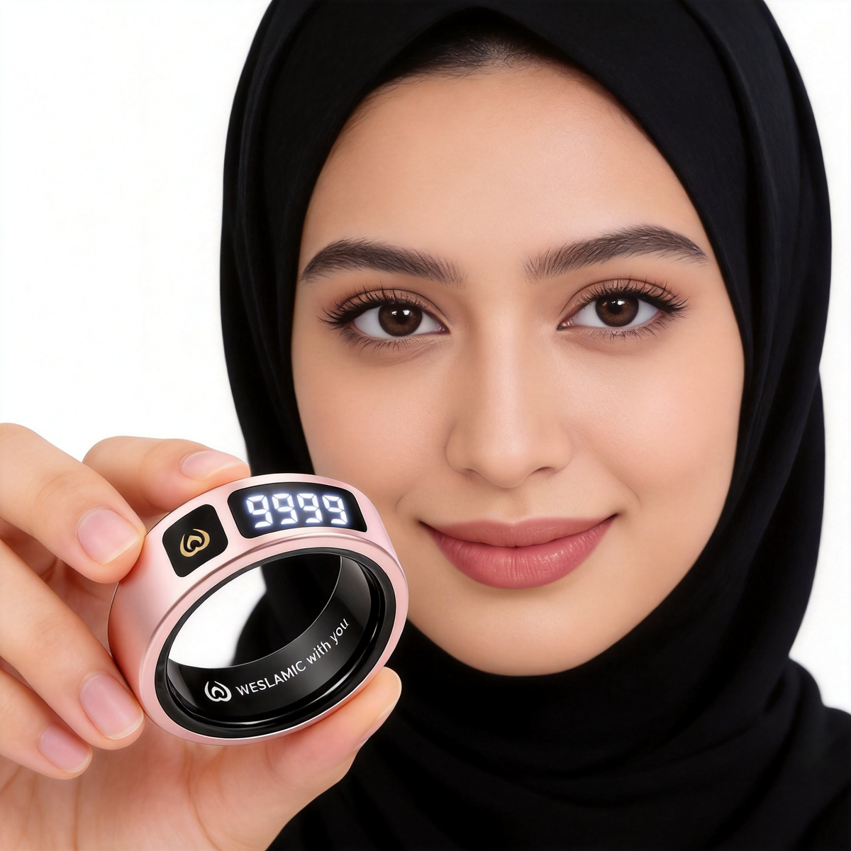 Kelvior Smart Zikr Ring in rose gold